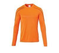 uhlsport Stream 22 Langarm Maillot Homme, Fluo Orange/Schwarz, s