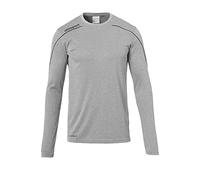uhlsport Stream 22 Langarm Maillot Homme, Gris foncé/Noir, L