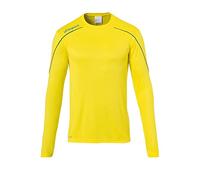 uhlsport Stream 22 Langarm Maillot Homme, limonengelb/Azurblau, XL
