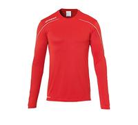 Uhlsport Long-Sleeve Performance Gym Top Rouge/Blanc Petit Male