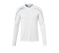 uhlsport Stream 22 Maillot à Manches Longues pour Homme L Blanc/Bleu Azur