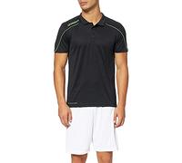 uhlsport Stream 22 Polo Shirt Enfant, Noir/Vert Fluo, 12 Ans