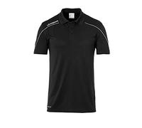 uhlsport Stream 22 Polo Shirt Enfant, Schwarz/Weiß, 164 cm