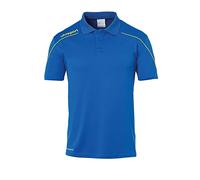 uhlsport Stream 22 Polo Shirt Homme, Bleu/Jaune (Azure Blue/Lime Yellow), M