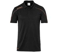 uhlsport Stream 22 Polo Unisexe pour Enfant XS Noir/Orange Fluo