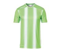 uhlsport Stripe 2.0 Kurzarm Maillot Homme, Fluo grün/Weiß, L