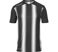 uhlsport Stripe 2.0 Kurzarm T-Shirt Mixte Enfant, Schwarz/Weiß, 116