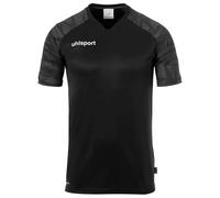 UHLSPORT Maillot gris foncé / noir / blanc, Taille L