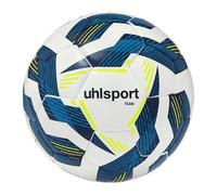 uhlsport Team Football Jeunes et Adultes, Blanc/Marine/Fluo Jaune, 4