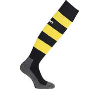 uhlsport Team Pro Essential Stripe Socken Chaussettes Homme, Noir/Jaune Citron, 33-36