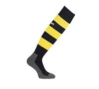 uhlsport Team Pro Essential Stripe Socken Chaussettes Homme, Noir/Jaune Citron, 45-47