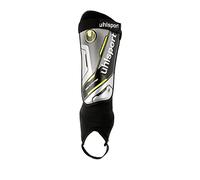 uhlsport Tibia Plate Pro Enfants Adultes Protège-Tibias Football - Design léger avec Coque Dure de Protection et Protection de la Cheville - Unisexe Hommes Femmes - Taille L