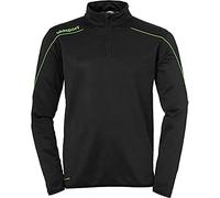 uhlsport Top zippé Stream 22 1/4 Haut pour garçon Mixte, Noir/Vert Fluo, 12 Ans