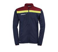 UHLSPORT Vestes d’entraînement bleu marine / jaune / rouge carmin / blanc, Taille S