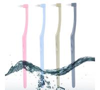 UHMC Lot de 4 brosses à dents simples touffetées Wisdom - Brosse à dents inter-spatiale - Brosse à dents orthodontique pour appareils dentaires - Brosses interdentaires Wisdom pour le nettoyage des