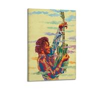 UHMVVT Poster de guitariste Chuck Berry décoratif sur toile murale et image d'art moderne pour chambre à coucher 20 x 30 cm