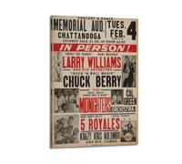 UHMVVT Poster de guitariste Chuck Berry Poster15 - Peinture murale décorative sur toile - Décoration murale moderne pour chambre à coucher - 20 x 30 cm