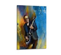 UHMVVT Poster de guitariste Joe Bonamassa sur toile décorative - Décoration murale moderne pour chambre à coucher - 20 x 30 cm