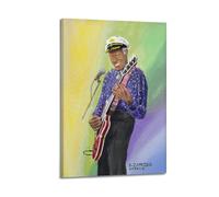 UHMVVT Poster guitariste Chuck Berry 9 - Peinture murale décorative sur toile - Décoration murale moderne pour chambre à coucher - 20 x 30 cm