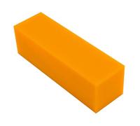 UHMW Bloc taraudeuse rectangulaire en polyéthylène de poids moléculaire ultra élevé pour usinage, projets de bricolage (orange, 6,1 x 6,1 x 20,3 cm)
