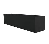 UHMW Tapping Block Ultra High Molecular Weight Polyethylene Rectangular Solid Plastic Blocks for Machining Home Improvement DIY Projects（Black,2.4 * 2.4 * 12 in）