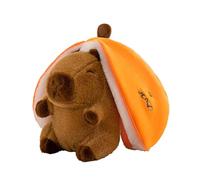 Uhngw Animaux en Peluche,Peluches d'animaux,Jouet en Peluche Animal réversible - Petit Animal en, Oreiller en Confortable, Jouet Capybara Orange Lapin Avocat Doux transformant pour
