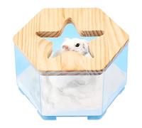 Uhngw Bain De Sable pour Hamster Nain | Bac De Sable Transparent pour Jeu,Accessoires Réutilisables pour Animaux, Bac Polyvalent pour Petits Animaux - Usage Quotidien Et Voyage