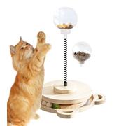 Uhngw Balle puzzle pour chien | Plateau tournant en bois - avec distributeur de boules de friandises pour chat | pour jouer à la maison | Pour chiot et chaton de race moyenne et grande