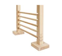 Uhngw Barrière Saut Lapin | Hurdle de Saut en Bois pour Entraînement - Hauteur Réglable pour Enrichissement de Cage Chinchilla et Furet