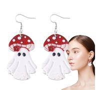 Uhngw Boucles d'Oreille Fantôme Mignonnes - Gouttes Double Face - Pendants d'Oreille Fantôme Suspendus | Pour Tenue de Fête Mariage Danse Port Quotidien Vacances à la Plage Fêtes Filles Femmes Dames