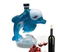 Uhngw Bouteille De Whisky - 320ml Distributeur Transparent en Forme de Baleine | Carafe À Whisky Vide,Pour Hommes Papa Famille Boisson Vin Tequila Bar Anniversaire Noël
