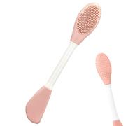Uhngw Brosse Visage Silicone - Applicateur Gommage Double-Tête pour Masque Visage - Accessoire Soin Peau avec Manche Ergonomique pour Routine Quotidienne Maison Voyage