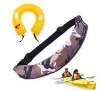 Uhngw Ceinture Gonflable - Pack Ceinture Bouée De Survie | Accessoire Compact Ajustable Réfléchissant avec Sifflet pour Le Kayak La Pêche Et Les Sports De Plein Air pour Les Hommes Et Les Femmes