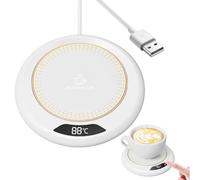 Uhngw Chauffe-Tasse,3 Niveaux de Temperature Chauffe-Tasse Intelligent USB 20w | Dispositif Électrique de Maintien au Chaud pour Tasses - Thé, Lait, Cuisine, Bureau, Maison, Cadeau | Cadeau Maison