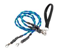 Uhngw Corde pour chien, laisse élastique, double corde, robuste, confortable, accessoires pour animaux de compagnie pour plage, parc, entraînement, promenades, sécurité améliorée en plein air, confort
