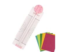 Uhngw Coupe Papier,Avec Règle Latérale Rotation 360 Degrés - Outil de Découpe Papier Artisanal pour Scrapbooking | pour Bureau à Domicile Salle de Classe École Emballage Adolescents Étudiants Adultes