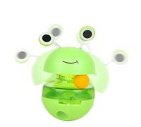Uhngw Dispensateur de Jouets pour Chats, Jouet de Distributeur de Traitement de Chat | Cat Treat Puzzle - Lameure de Teaser Automatique à la Chasse au Teaser Automatique avec des Grenouilles en Forme