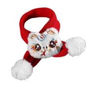 Uhngw Écharpe tricotée d'hiver pour Chien, écharpe de Nouvel an pour Chiens, Chauffe-Cou pour Chiot, Tenue de l'année du Serpent pour Chien, écharpe tricotée, Costume pour Chien et Chat, écharpe