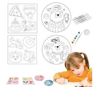 Uhngw La Peinture d'art en Mousse Texturée | Coffret Magique de Peinture en Mousse sur Papier,L'Éponge pour Toile de Dessin pour Les, Le Bricolage, Les Cartes de Vœux, en Classe, à