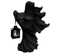 Uhngw Lanterne de sorcière d'halloween, Statue fantôme avec Lanterne - Sculpture de Messager de l'enfer en résine d'halloween avec Lampe LED - Décoration pour Salon, Cour, Jardin, Balcon