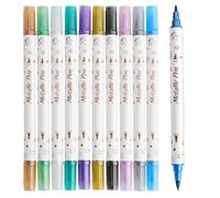 Uhngw Lot de 10 stylos de peinture à ongles pour manucure, loisirs créatifs, dessin, scrapbooking, scrapbooking, surligneur pour femmes, solution pour rassemblement, voyage
