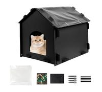 Uhngw Maison pour Chat,Abri pour Animal Imperméable | Abri Isolé pour l'hiver pour Chats Chiens Lapins Dormir Se Cacher Jouer Terrasse Balcon Camping