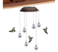 Uhngw Mangeoires à colibris pour l'extérieur - Carillon éolien décoratif d'extérieur - Station d'alimentation | pour fenêtre, jardin, cour, terrasse, pelouse, balcon, terrasse, attraction de la faune