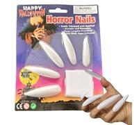 Uhngw Ongles à Coller Halloween - 10 Ongles Longs Effrayants | Décoration d'Ongles Gothique pour Halloween, Fête Masquée, Performance Scénique, Jeu de Rôle, Maison Hantée,