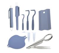 Uhngw Outil d'Élimination de Tiques - Set d'Extraction de Puces pour Chiots | Kit Érgonomique Multifonction Anti-Puces et Anti-Tiques pour Chiens, Chats et Maisons Multi-Animaux