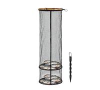 Uhngw Panier De Pêche - Sac De Stockage Pour Appâts Léger | Cage De Stockage Pour Filet De Pêche,Pour Kayak, Écrevisses, Poissons-Appâts, Truites, Silures, Eau Salée, Eau Douce, Rive, Rivière,