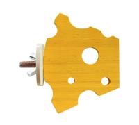 Uhngw Perche à Oiseaux, Perche à Perroquet - Perchoirs en Bois pour perroquets pour Cages à Oiseaux en Forme de Fromage - Jouet de Support de Perche d'oiseau, perchoirs de perruches pour perruches,