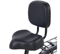 Uhngw Selle de vélo | Large siège de vélo avec dossier, pièces de rechange confortables pour homme et femme, montagne, route, ville, trajet, tricycle stationnaire