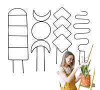 Uhngw Treillis pour en Pot, Supports de Treillis en métal pour en Pots - d'intérieur en métal, Structures obélisques pour Fleurs de Vigne, gloires du Matin, Lierre pothos