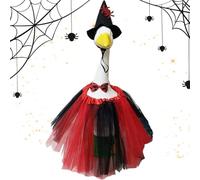 Uhngw Vêtements d'Halloween oies, tenue d'animal | Accessoires de vêtements de costume, jupe, chapeau pour cour, vacances, fête, porche, décoration de 58,4 cm